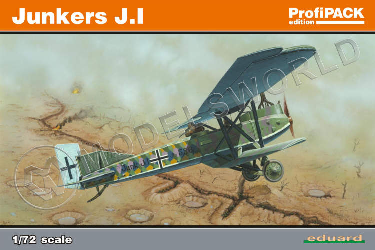 Склеиваемая пластиковая модель Junkers J. I. ProfiPACK. Масштаб 1:72 - фото 1