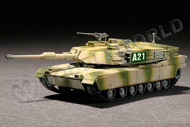 Склеиваемая пластиковая модель танк  М1А2 "Абрамс".  Масштаб 1:72 - фото 1