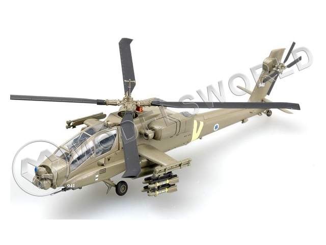 Готовая окрашенная модель вертолета  АН-64А "Апач", 1-я дивизия, Ирак, 2004 г. Масштаб 1:72 - фото 1