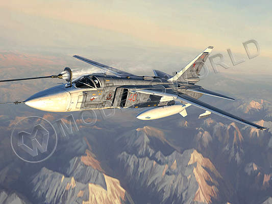 Склеиваемая пластиковая модель самолет Су-24М Fencer-D. Масштаб 1:72 - фото 1