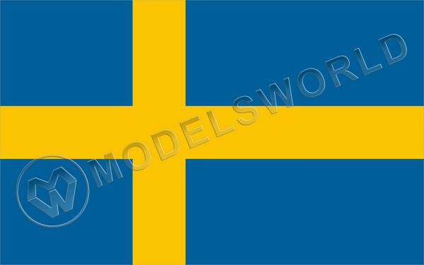 Шведы флаг. Размер 45х28 мм