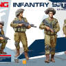 Фигуры Израильские пехотинцы, 4 фигуры. Масштаб 1:35