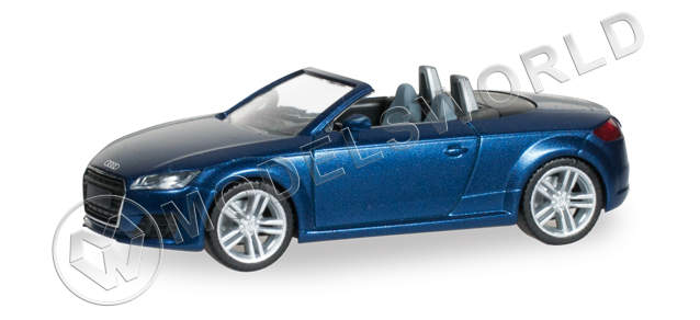Модель автомобиля Audi TT Roadster, синий металлик. H0 1:87 - фото 1
