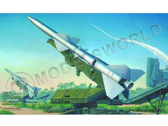 Склеиваемая пластиковая модель Советская З/у С-75 (НАТО - SAM-2) ракета с пусковой установкой. Масштаб 1:35 - фото 1