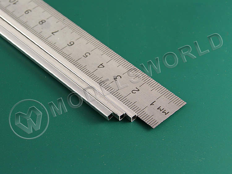 Квадратная алюминиевая трубка 3.2 мм, 1 шт - фото 1