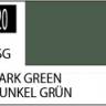 Краска на растворителе художественная MR.HOBBY C320 DARK GREEN (Полу-глянцевая) 10мл.