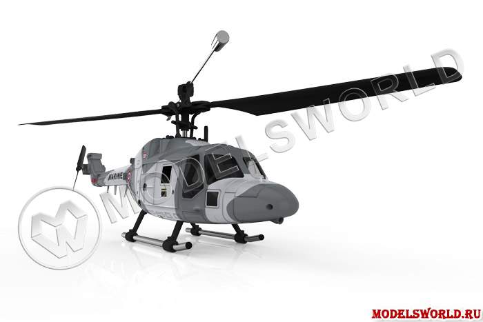 Радиоуправляемая модель вертолетьа Hubsan H101B, хаки. - фото 1