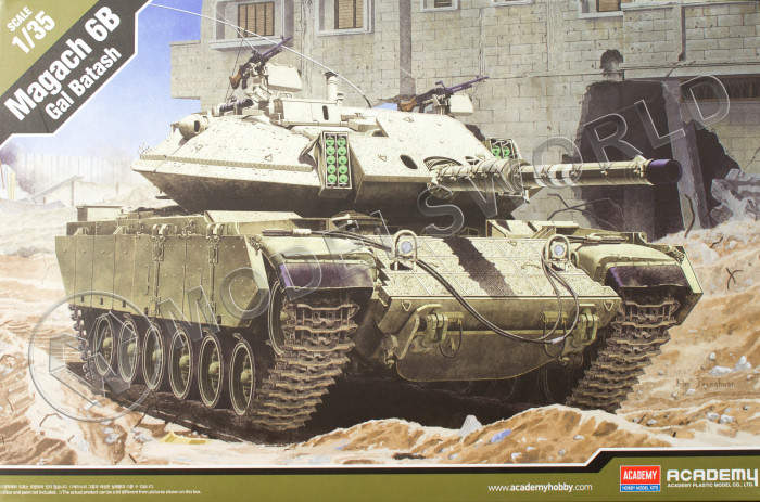 Склеиваемая пластиковая модель танка Magach 6B Gal Batash. Масштаб 1:35 - фото 1