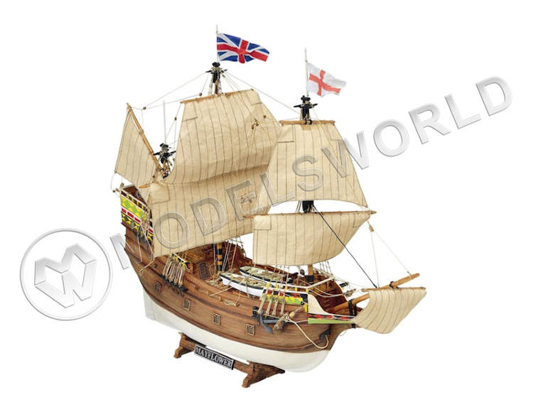 Набор для постройки модели корабля MAYFLOWER английский торговый галеон XVII в. Масштаб 1:70 - фото 1