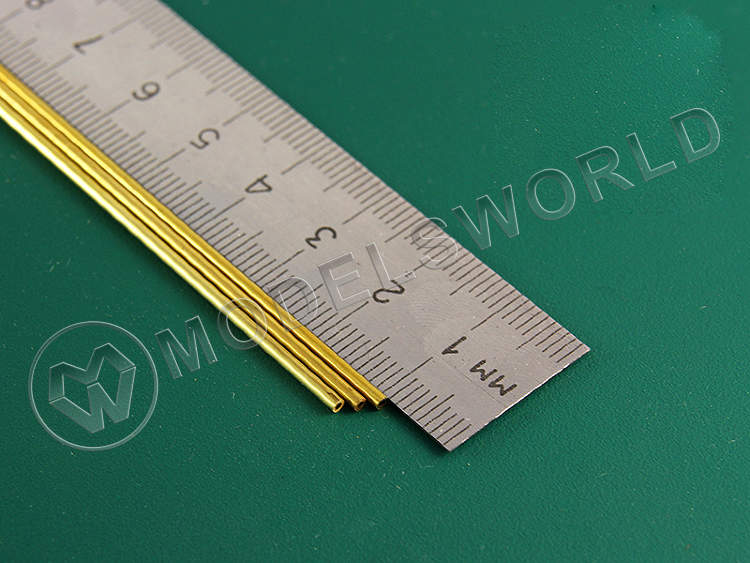 Тонкостенная латунная трубка 1.6 мм, 2 шт - фото 1
