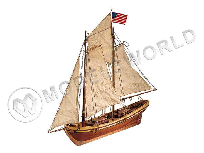Набор для постройки модели корабля SWIFT американская шхуна, торговое судно прибрежного плавания. Масштаб 1:50 - фото 1