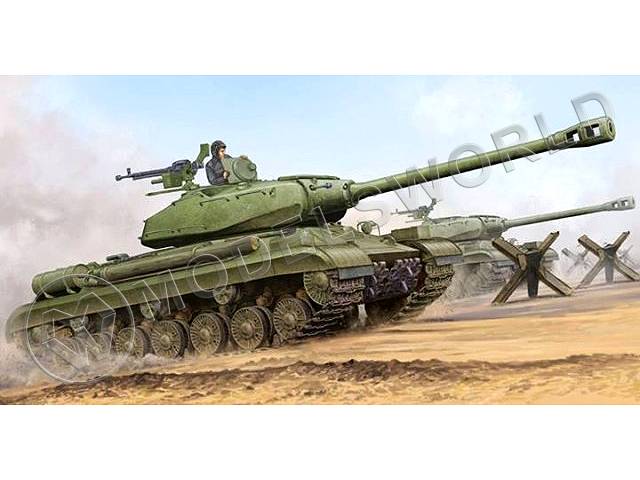 Склеиваемая пластиковая модель тяжелого танка Soviet IS-4 Heavy Tank. Масштаб 1:35 - фото 1