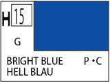 Краска водоразбавляемая художественная MR.HOBBY BRIGHT BLUE (Глянцевая) 10мл. - фото 1