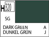 Краска водоразбавляемая художественная MR.HOBBY DARK GREEN (Полу-глянцевая) 10мл. - фото 1