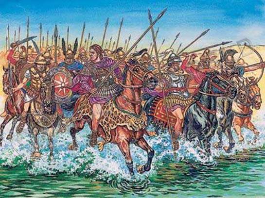 Миниатюра Македонская кавалерия IV - II вв. до н.э. Масштаб 1:72 - фото 1