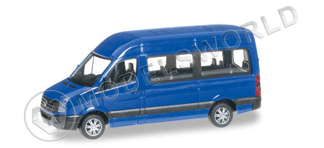 Модель автомобиля VW Crafter high roof, синий ультрамарин. H0 1:87 - фото 1