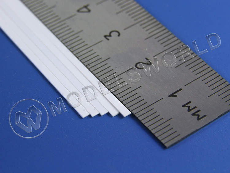 Полоска пластиковая для масштаба S, 0.4х1.6 мм, 10 шт - фото 1