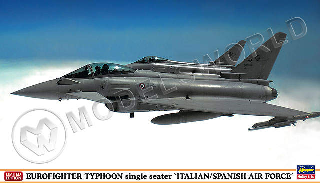 Склеиваемая пластиковая модель самолета Eurofighter Typhoon Italian/Spanish. Масштаб 1:72 - фото 1