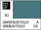 Краска на растворителе художественная MR.HOBBY C337 GRAYISH BLUE FS35237 (Полу-глянцевая) 10мл. - фото 1