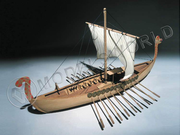 Набор для постройки модели корабля VIKING SHIP  Корабль викингов. Масштаб 1:40 - фото 1