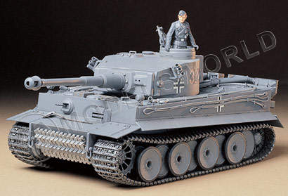 Склеиваемая пластиковая модель Танк Tiger I Early Production с 1 фигурой. Масштаб 1:35 - фото 1