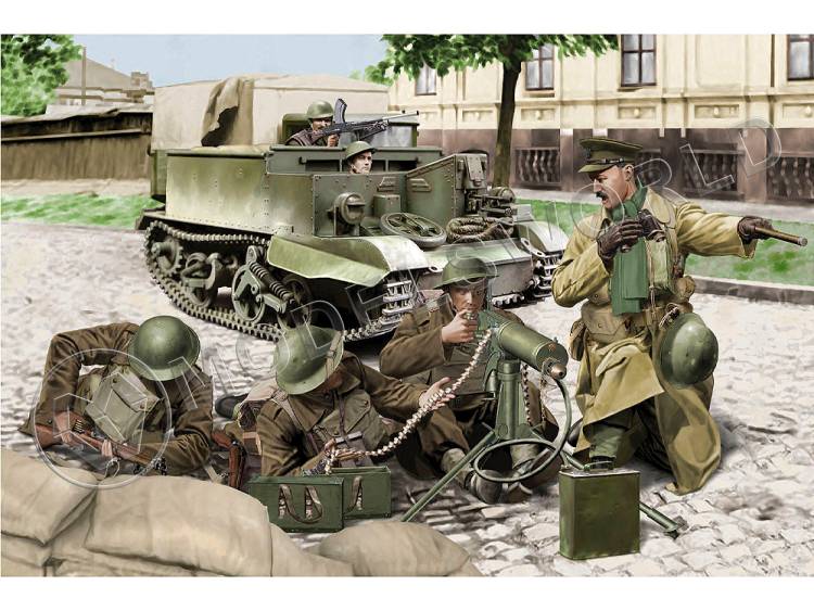 Фигуры солдат British Expeditionary Force, France 1940 г. Масштаб 1:35 - фото 1