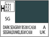 Краска водоразбавляемая художественная MR.HOBBY DARK SEAGRAY BS381C/638 (Полу-глянцевая) 10мл. - фото 1