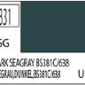 Краска водоразбавляемая художественная MR.HOBBY DARK SEAGRAY BS381C/638 (Полу-глянцевая) 10мл.