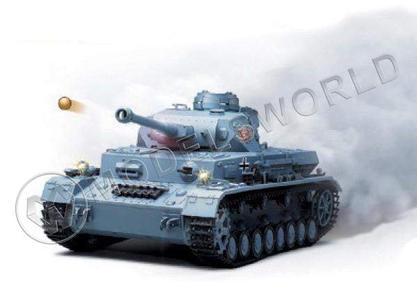 Модель радиоуправляемого танка PzKpFW 161/1, металлические траки, пневмопушка + дым 1:16 - фото 1
