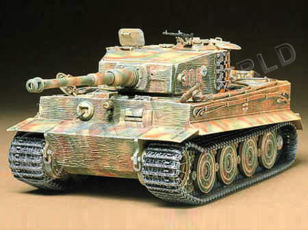 Склеиваемая пластиковая модель Танк TIGER I Ausf.E (поздняя версия). Масштаб 1:35 - фото 1