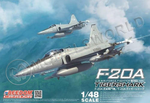 Склеиваемая пластиковая модель F-20A Tigershark. Масштаб 1:48 - фото 1
