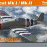 Склеиваемая пластиковая модель самолета Hellcat Mk.I / Mk.II. Dual Combo. ProfiPACK. Масштаб 1:72