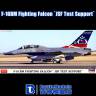 Склеиваемая пластиковая модель самолета F-16BM Fighting Falcon Test Support. Масштаб 1:72