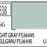 Краска водоразбавляемая художественная MR.HOBBY LIGHT GRAY FS36495 (Полу-глянцевая) 10мл.