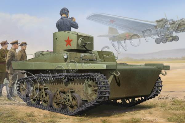 Склеиваемая пластиковая модель Легкий танк Soviet T-37A  Light Tank (Izhorsky). Масштаб 1:35