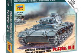Немецкий средний танк Pz.Kp.fw III G. Масштаб 1:100