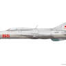Склеиваемая пластиковая модель МиГ-21ПФ. ProfiPACK. Масштаб 1:48