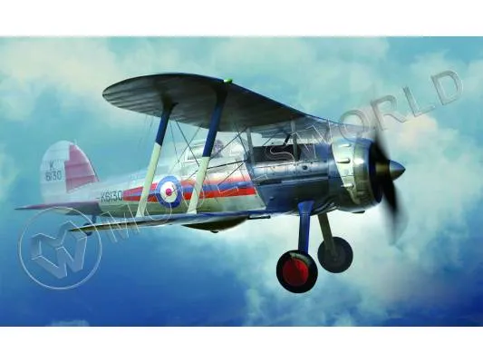 Склеиваемая пластиковая модель Истребитель Gloster Gladiator MK1. Масштаб 1:48