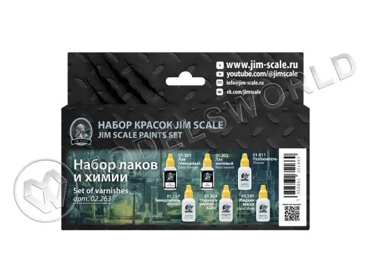 Набор лаков и химии Jim Scale