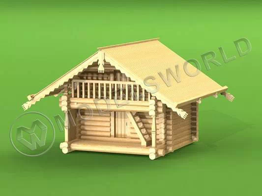 Набор для постройки модели Амбара из села Коккойла (Кижи). Масштаб 1:72