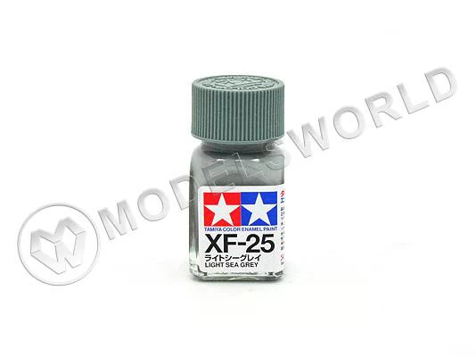 Эмалевая матовая краска Tamiya в стеклянной баночке 10 мл. XF-25 Light Sea Grey