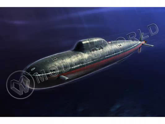 Склеиваемая пластиковая модель Советская АПЛ "Лира" (Проэкт 705(К), Alfa). Масштаб 1:350