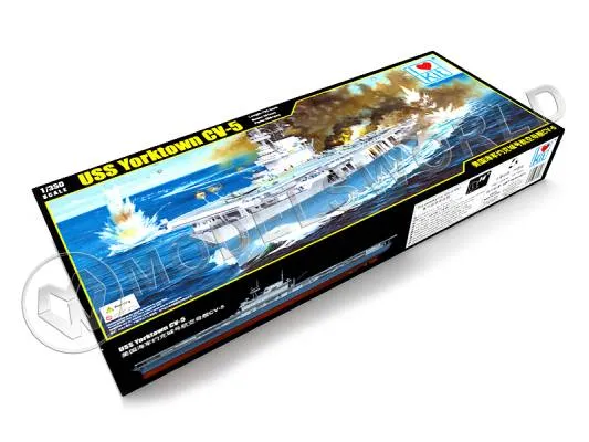 Склеиваемая пластиковая модель Американский авианосец USS Yorktown CV-5. Масштаб 1:350