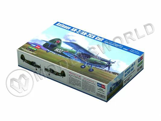 Склеиваемая пластиковая модель самолета Ан-2/Ан-2CX (Colt). Масштаб 1:48