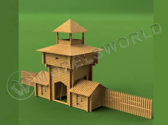 Набор для постройки модели Надвратная башня. Масштаб 1:60
