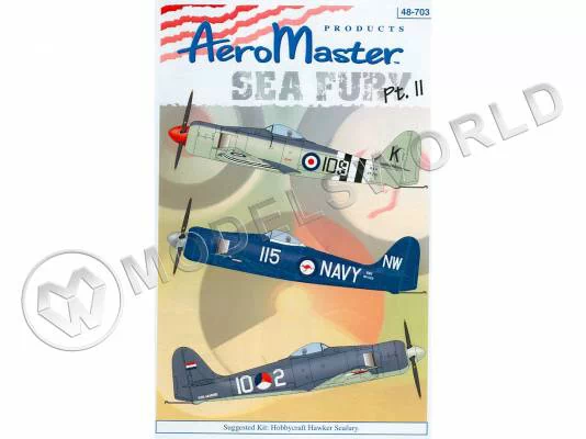 Декаль Sea Fury, часть 2. Масштаб 1:48