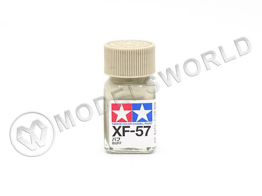 Эмалевая матовая краска Tamiya в стеклянной баночке 10 мл. XF-57 Buff