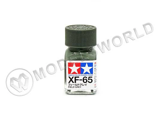 Эмалевая матовая краска Tamiya в стеклянной баночке 10 мл. XF-65 Field Grey