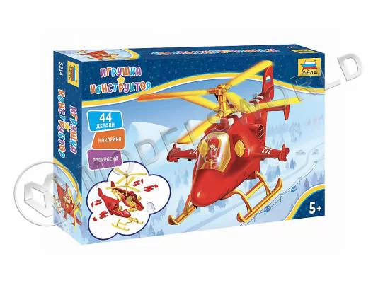 Игрушка конструктор. Спасательный вертолет