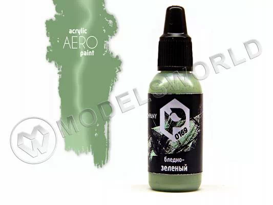 Акриловая краска Pacific88 Aero Бледно-зелёный (Pale green), 18 мл